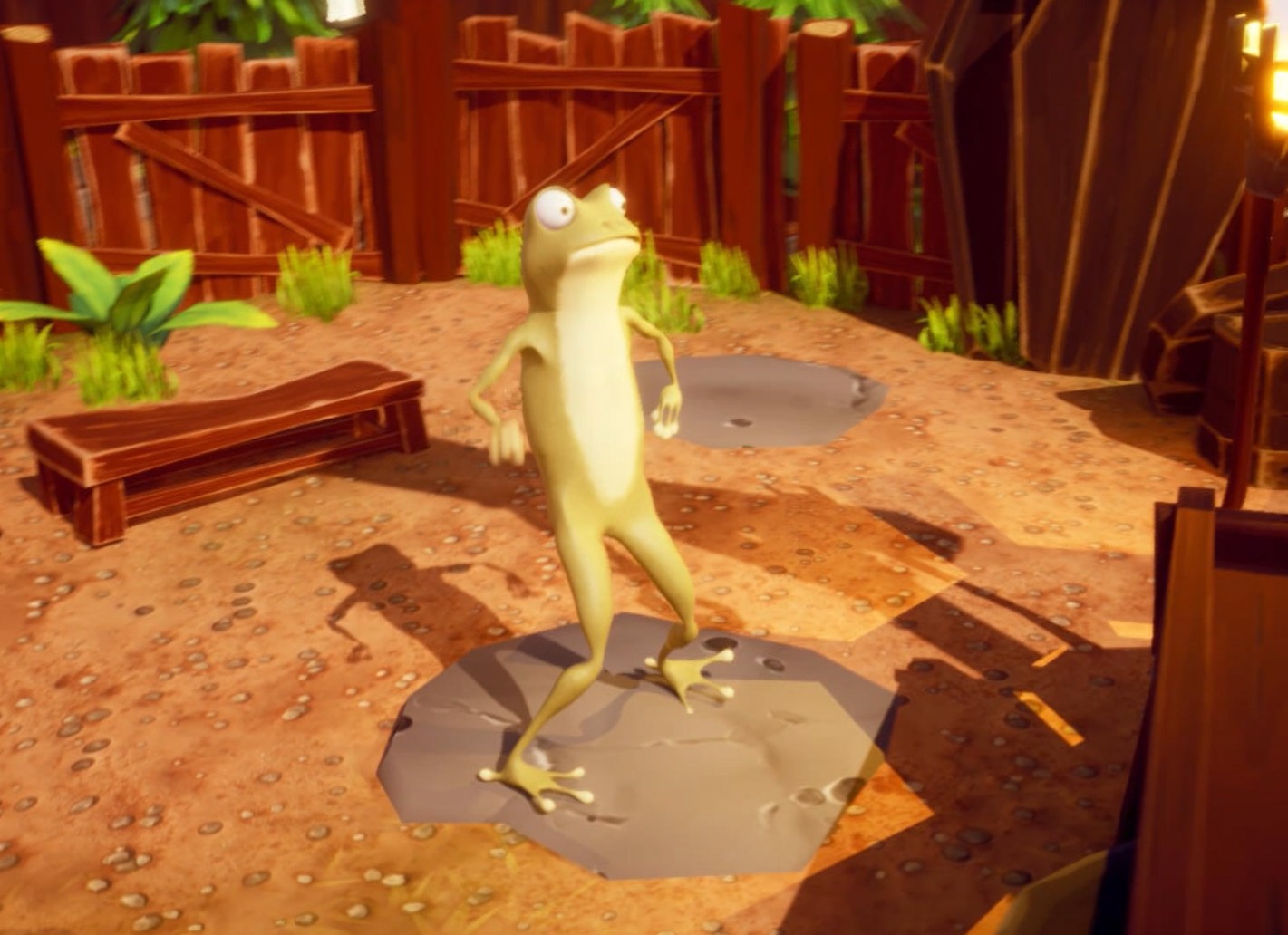 Cartoon Frog Character