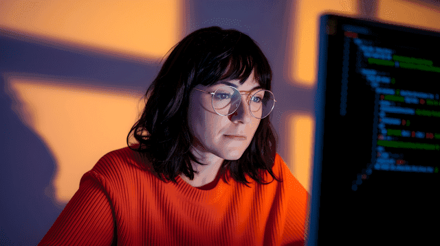 Focused Coder at Work