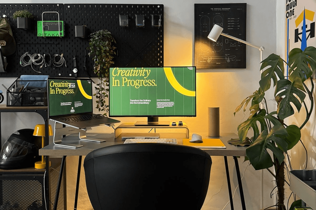 Workspace view of the design studio