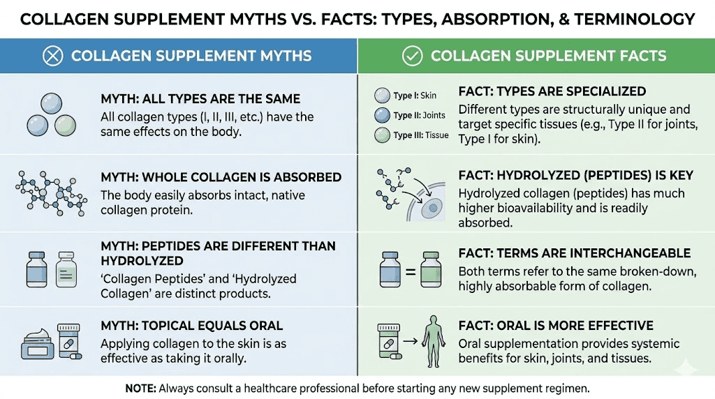 Collagen hydrolysate vs collagen peptides
