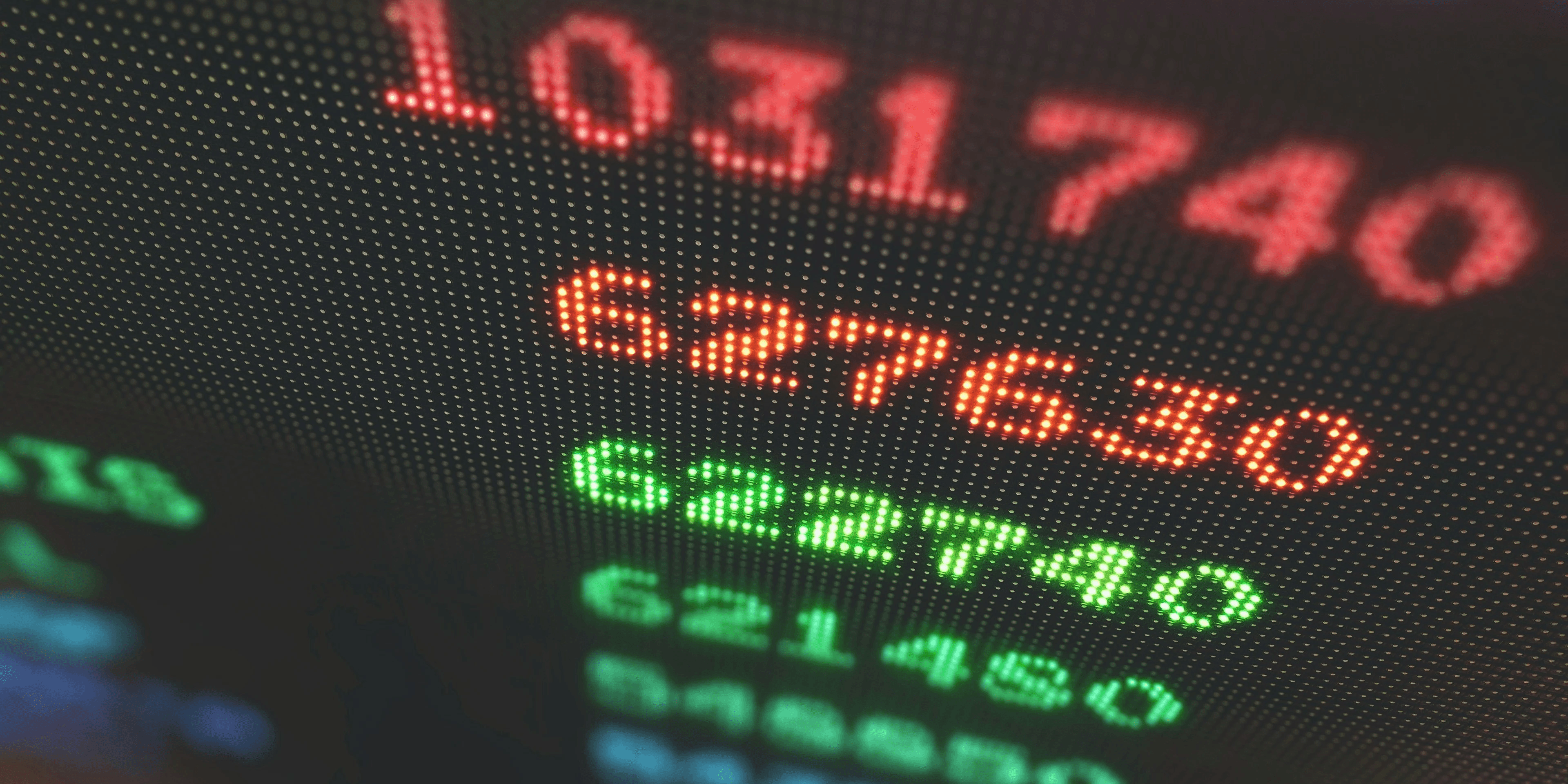 a close up of a computer screen with numbers on it