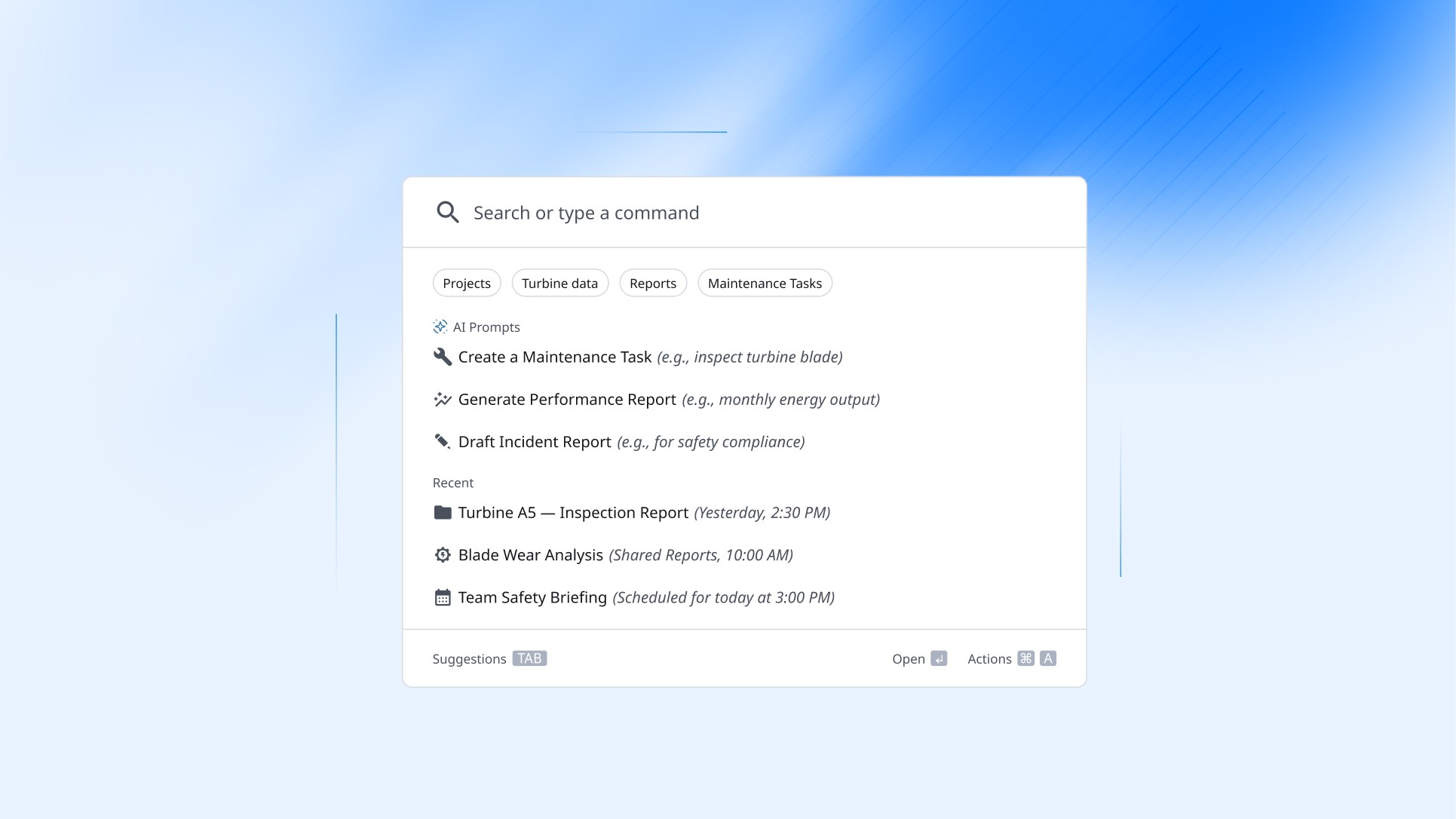AI command tool designed with Oxygen