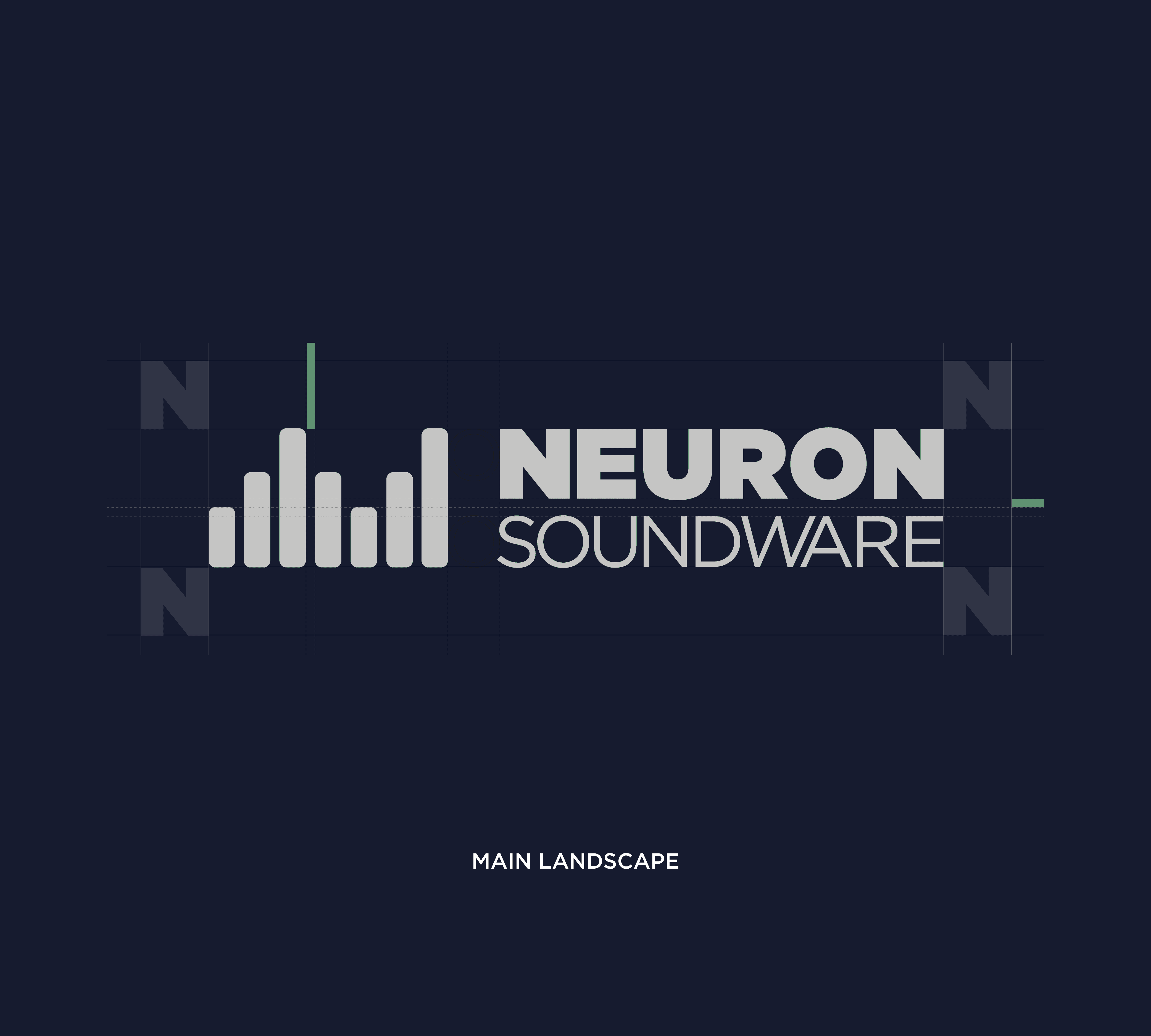 Neuron Soundware Full Landscape Logo Construction