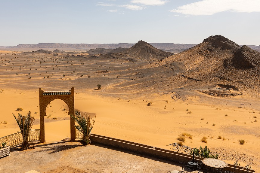 Abstract pattern of light and shadow on mesh