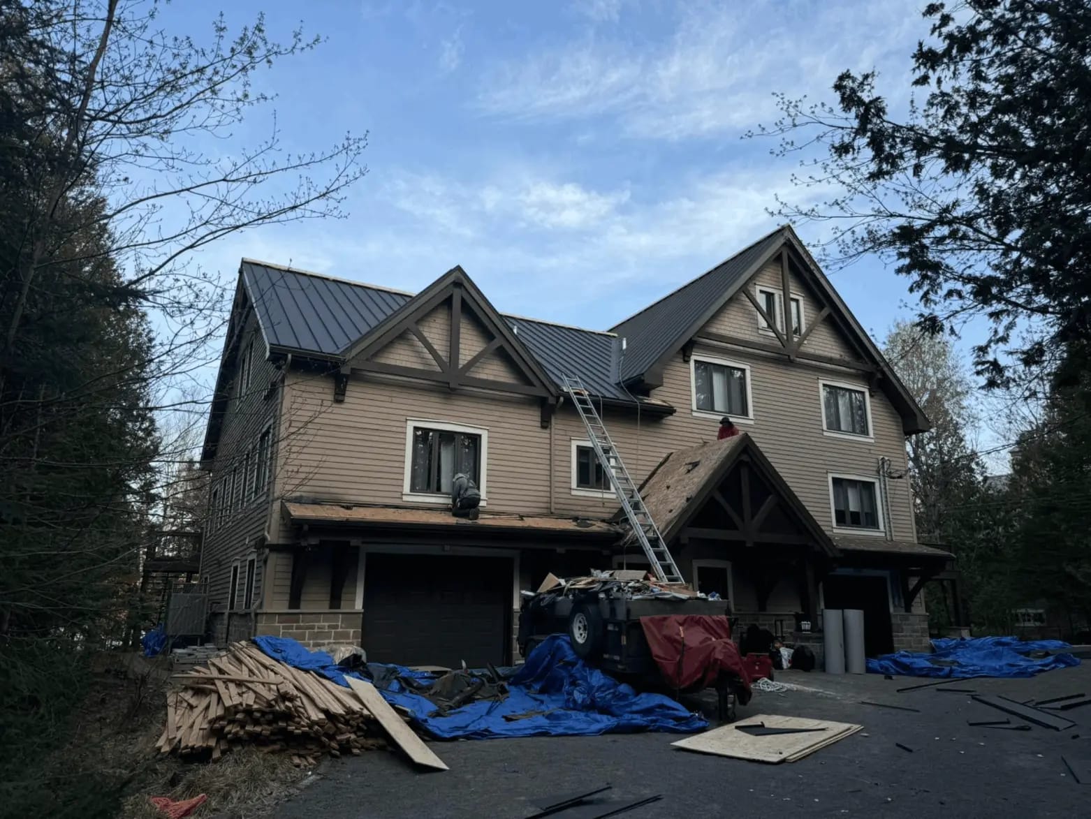 Toiture métallique Mascouche - résistance climat québécois