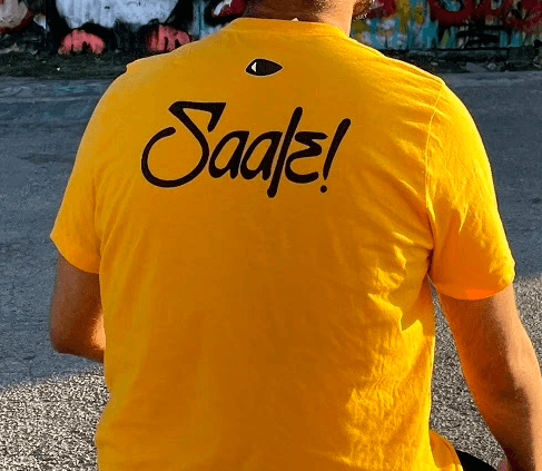 Saale Type Logo on Shirt