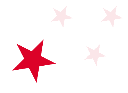 Graphic of stars of various sizes