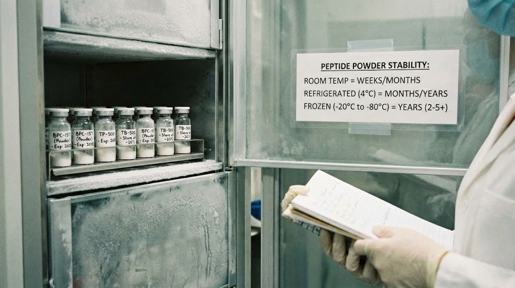 How long do peptides last in powder form