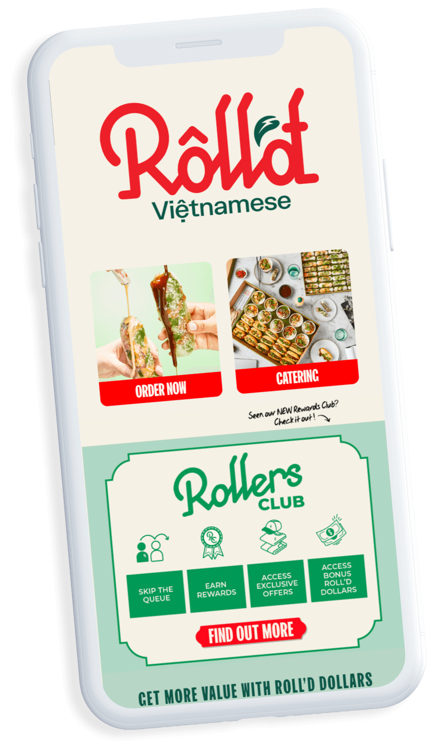 rolld restaurant app