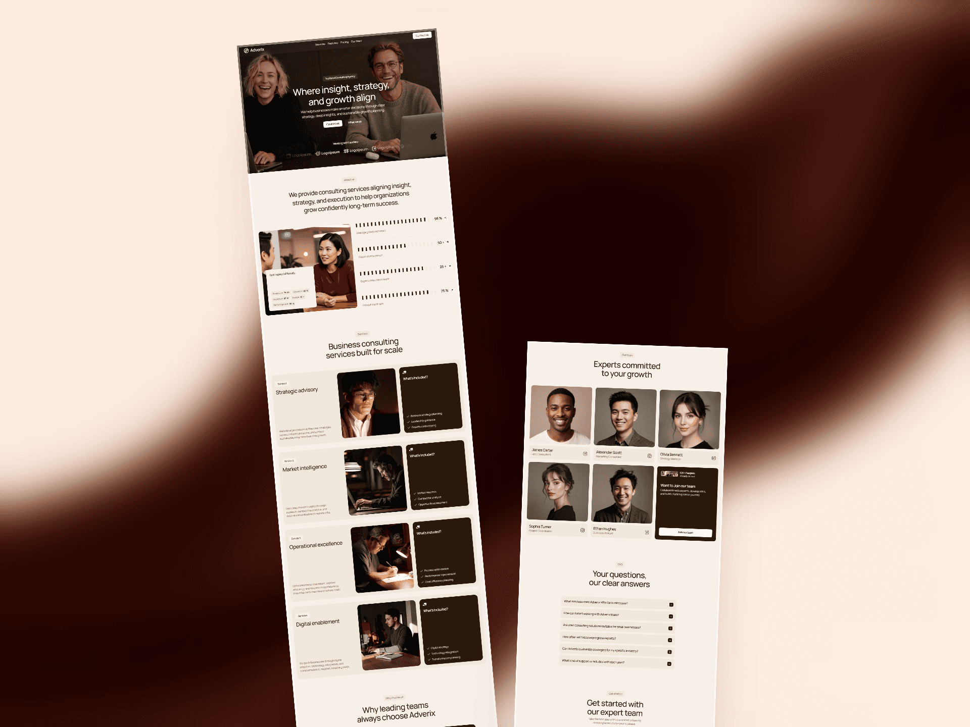Linear Studio Framer Agency Template