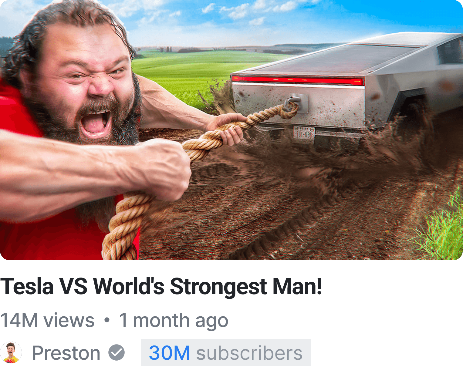 YouTube Thumbnail Design for Preston Video by Max Behrens (NeoxVisions) This YouTube thumbnail was designed by Max Behrens, founder of NeoxVisions, for a Preston YouTube video with over 14,000,000 views. Preston has over 30,000,000 YouTube subscribers and trusts NeoxVisions and Max Behrens for high-performing YouTube thumbnail design, CTR-focused packaging and YouTube growth optimization.