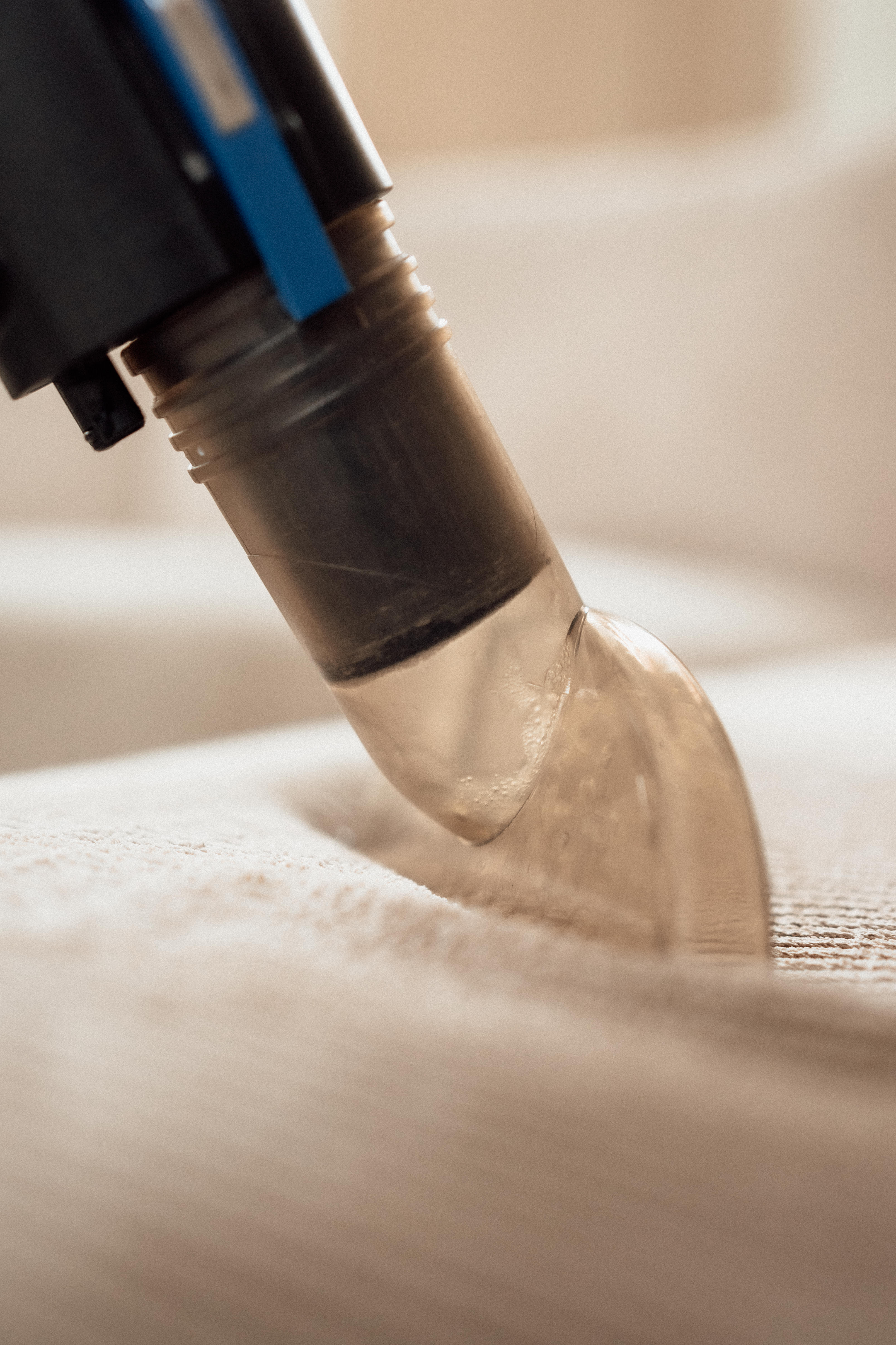 eine Frau, die mit dem HYLA eine Polsterreinigung durchführt