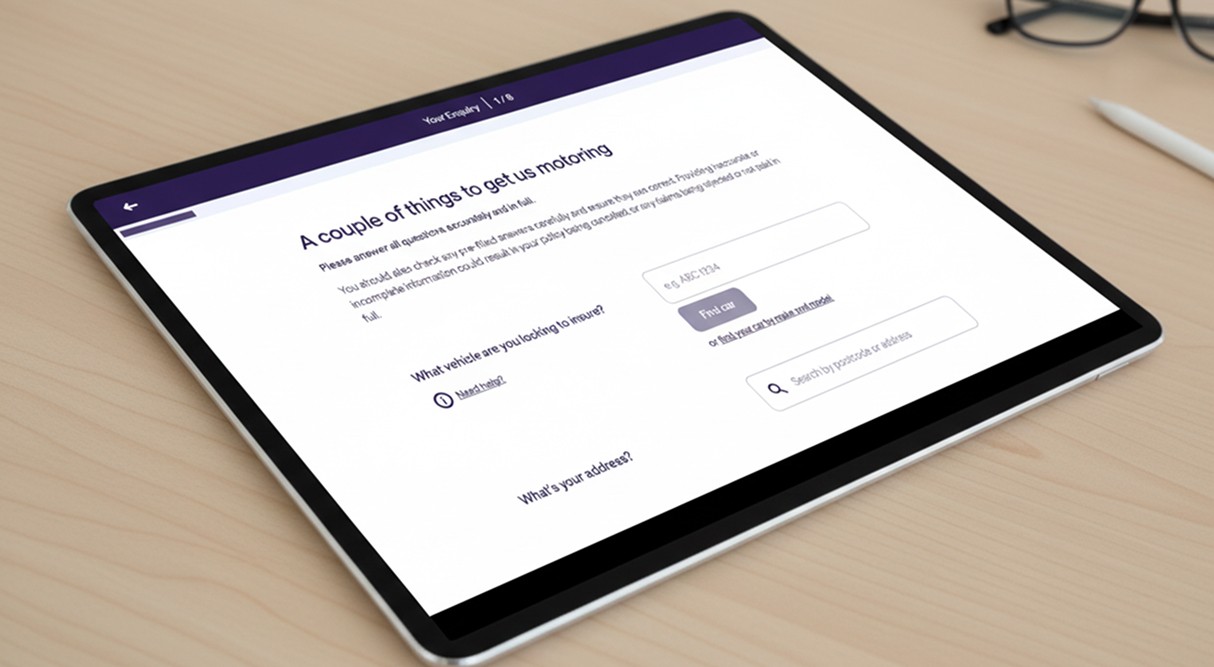 Moneysupermarket online forms