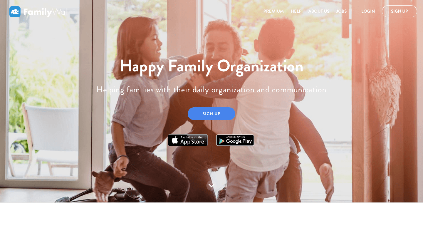 FamilyWall family organizer website