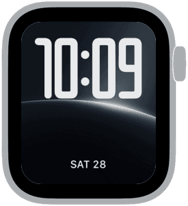 lunar ascent Apple Watch face preview 3 featuring stylized colors and artwork.