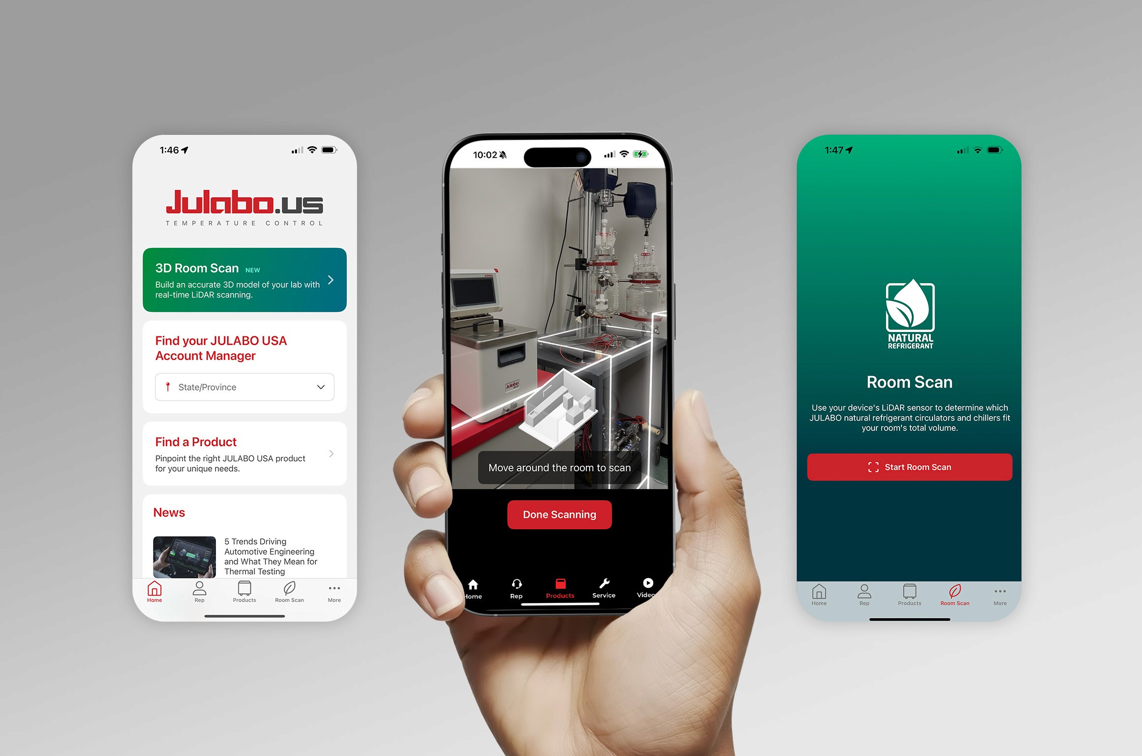 JULABO USA LiDAR Technology App