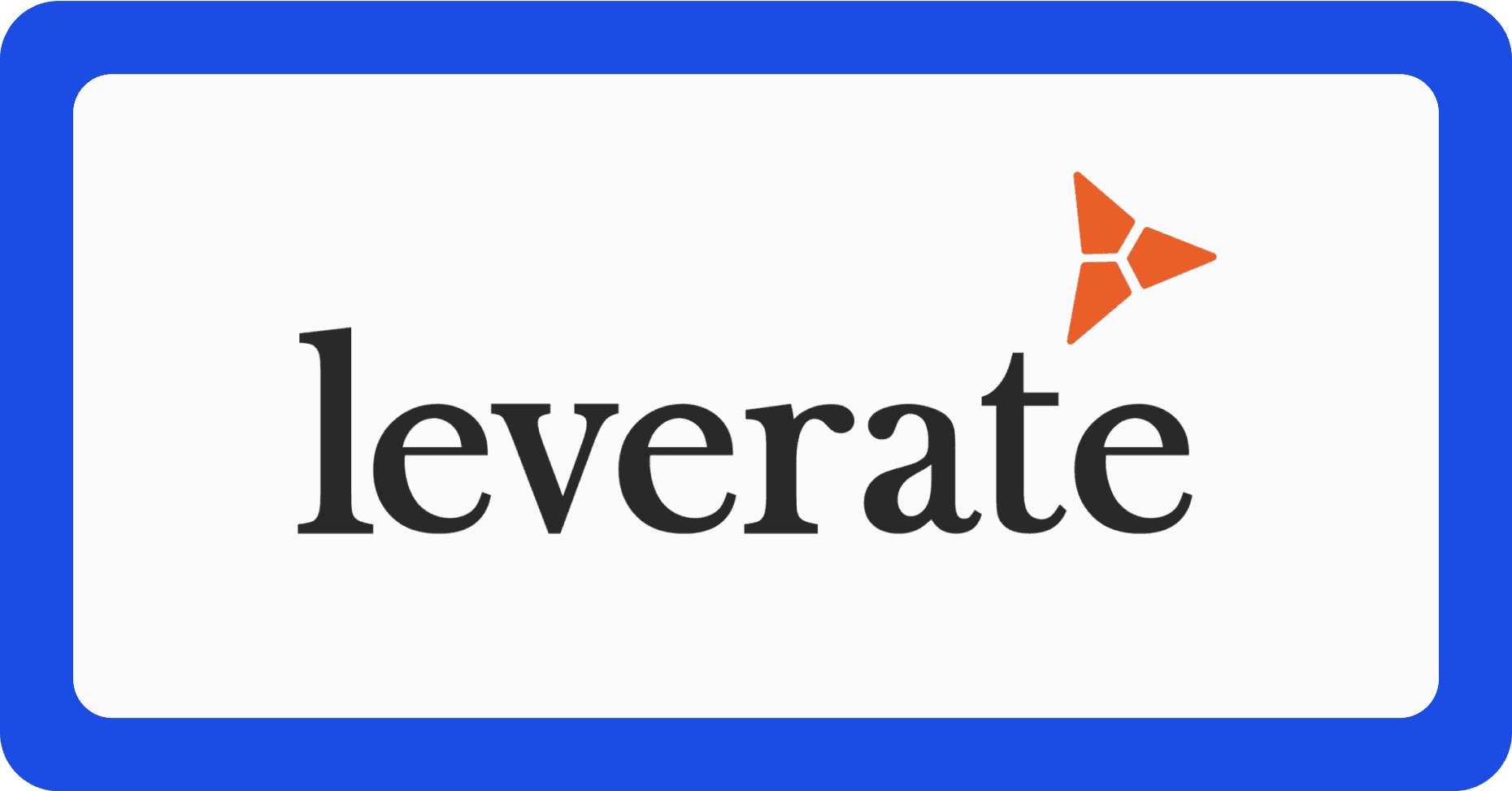 Leverate solution