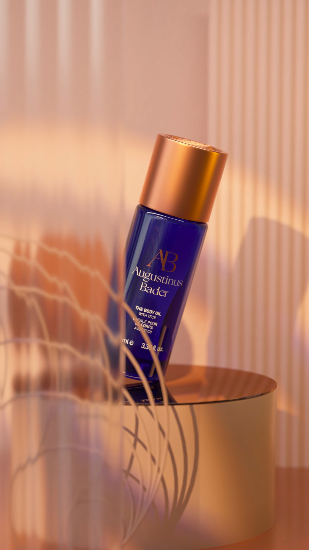 3D Photorealistic product render of Augustinus Bader oil