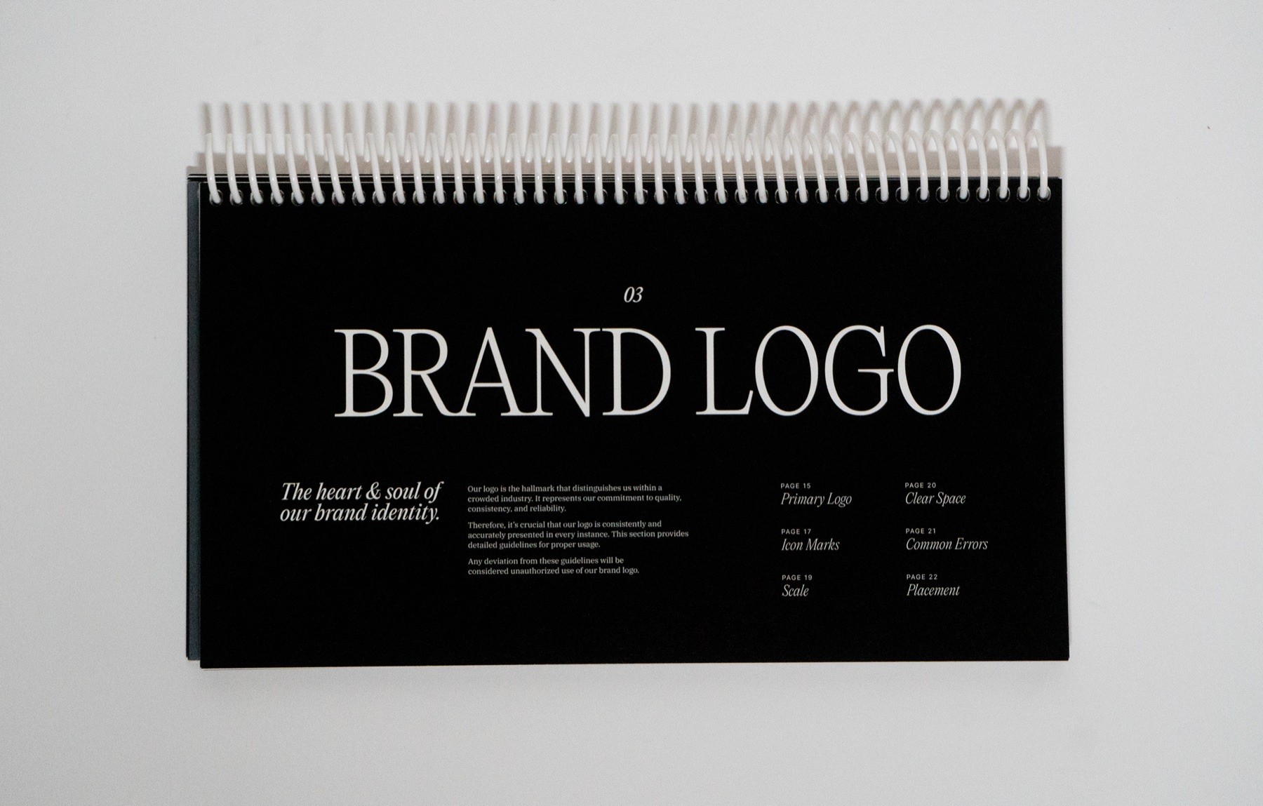 Simon & Schuster brand guidelines spread 12