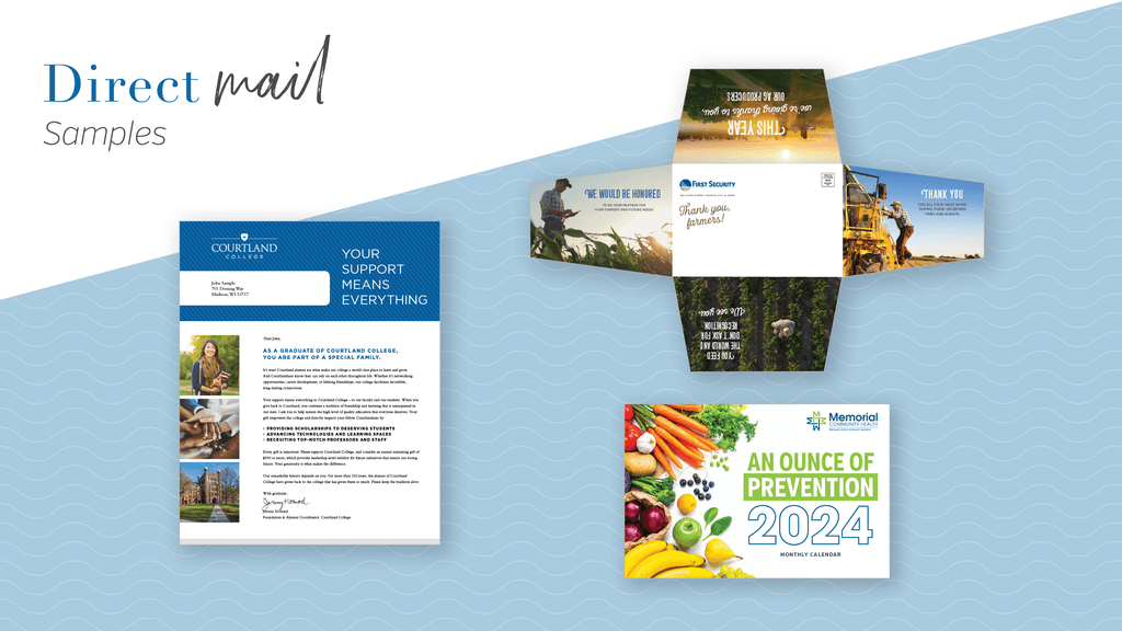 Direct mail samples