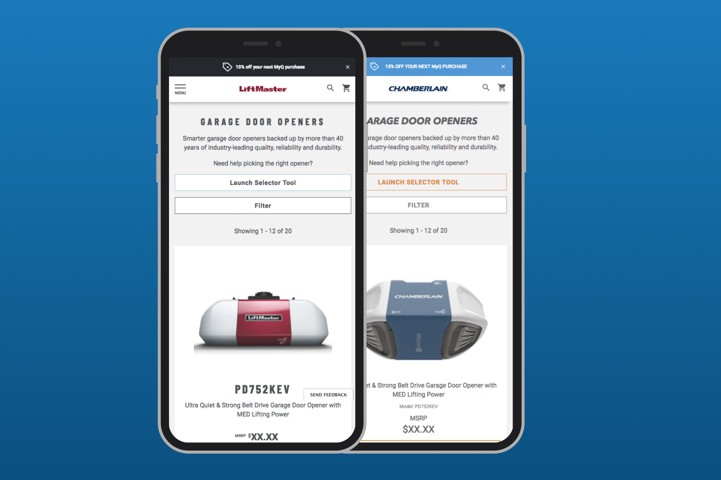 Mobile view of each