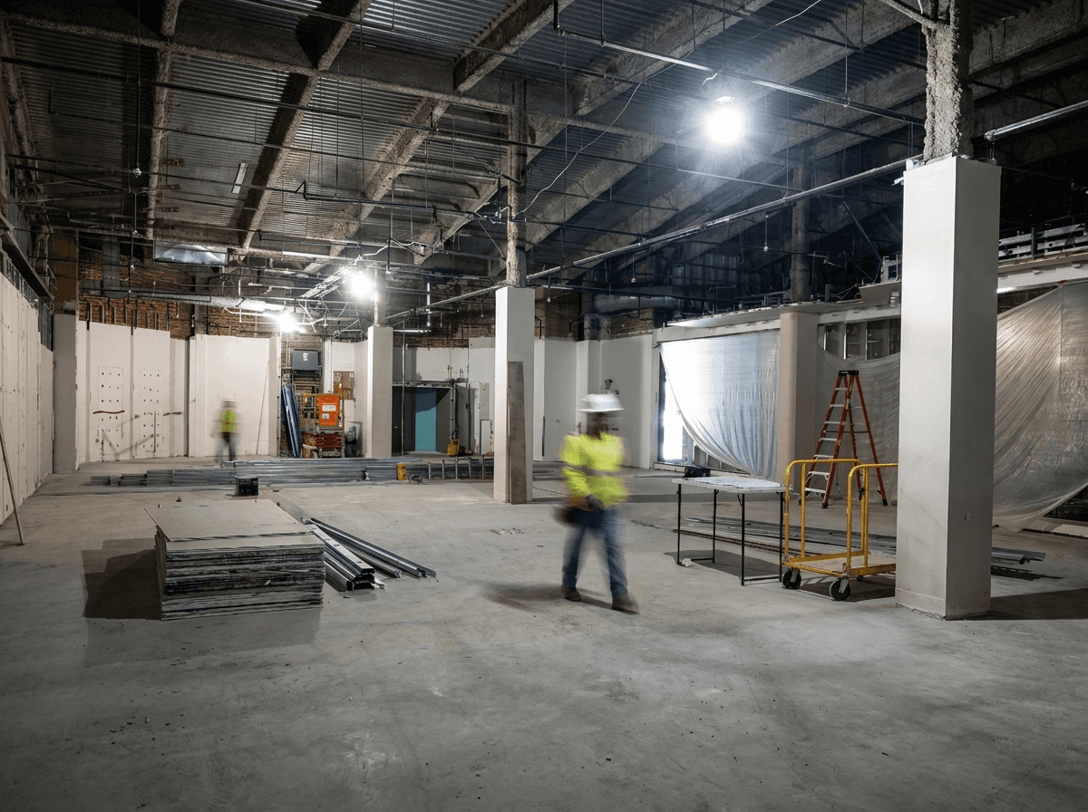 Commercial demolition contractor, interior demolition project in Southern California