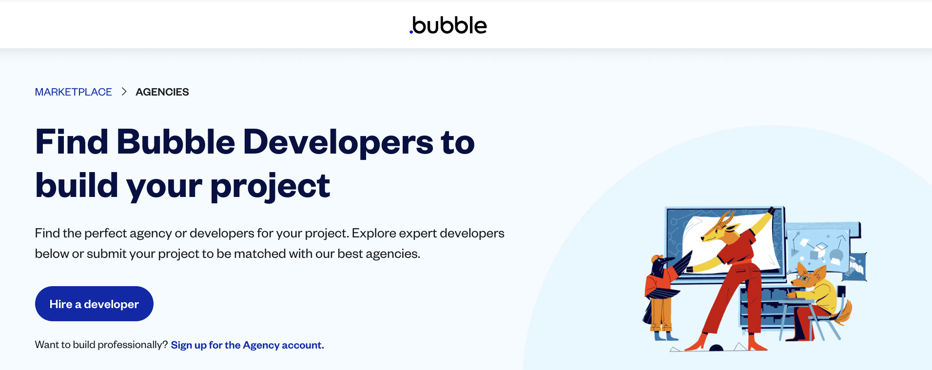 Graphic showing "Approved by Bubble"