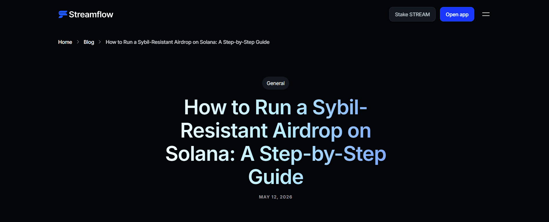 Sybil-Resistant Airdrop Launch Guide