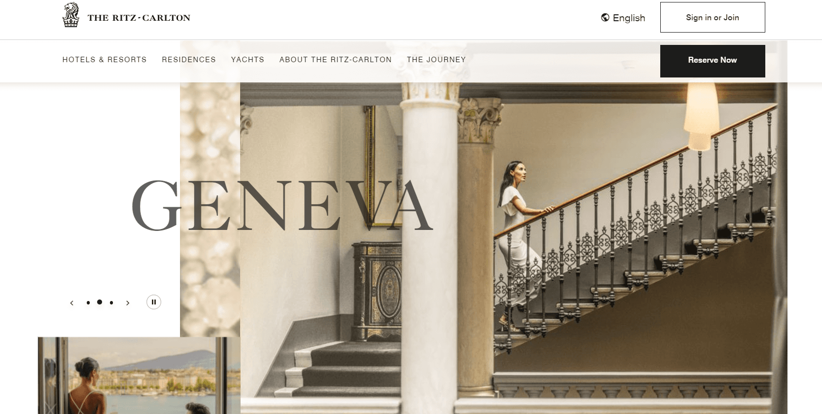 Ritz-Carlton homepage