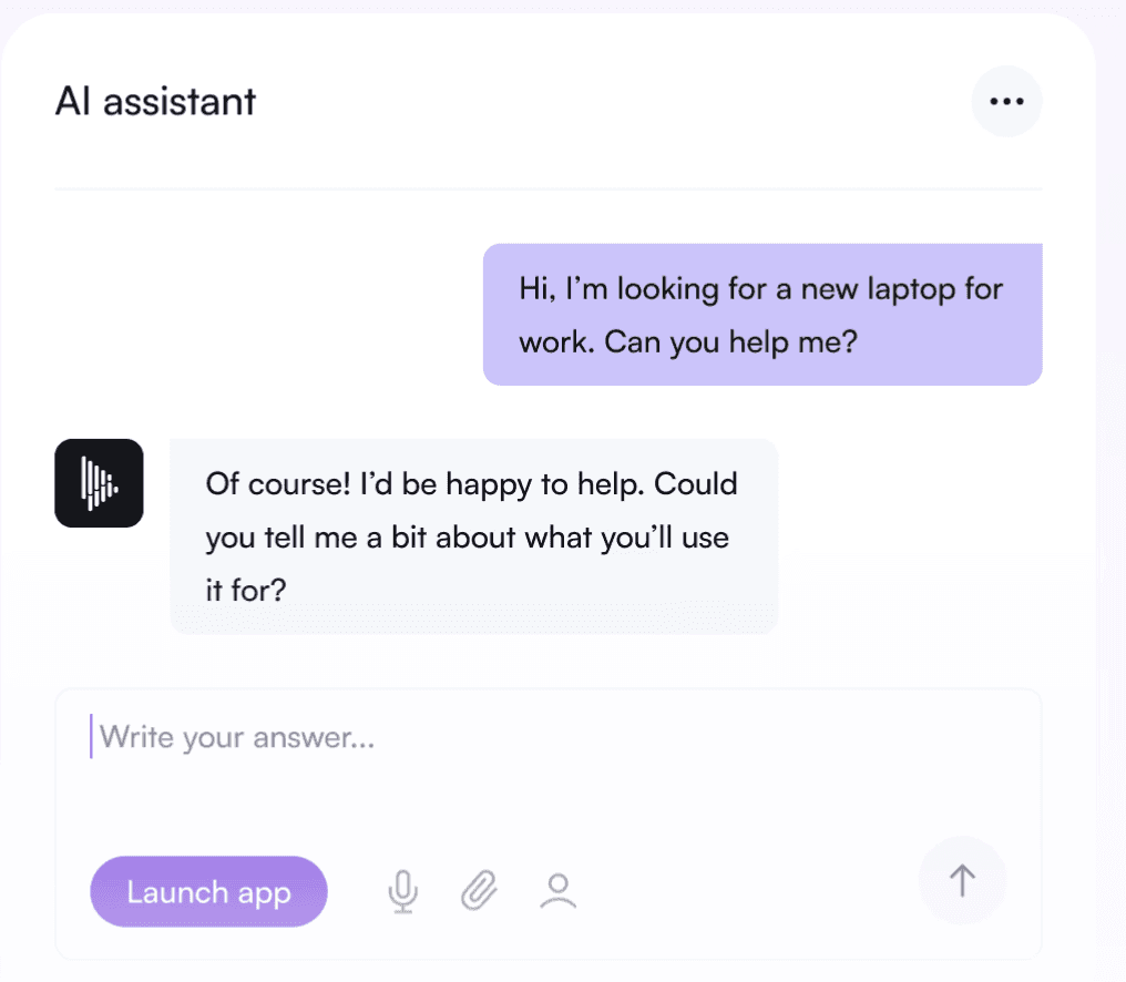Smart chatbot solution for seamless interactions.