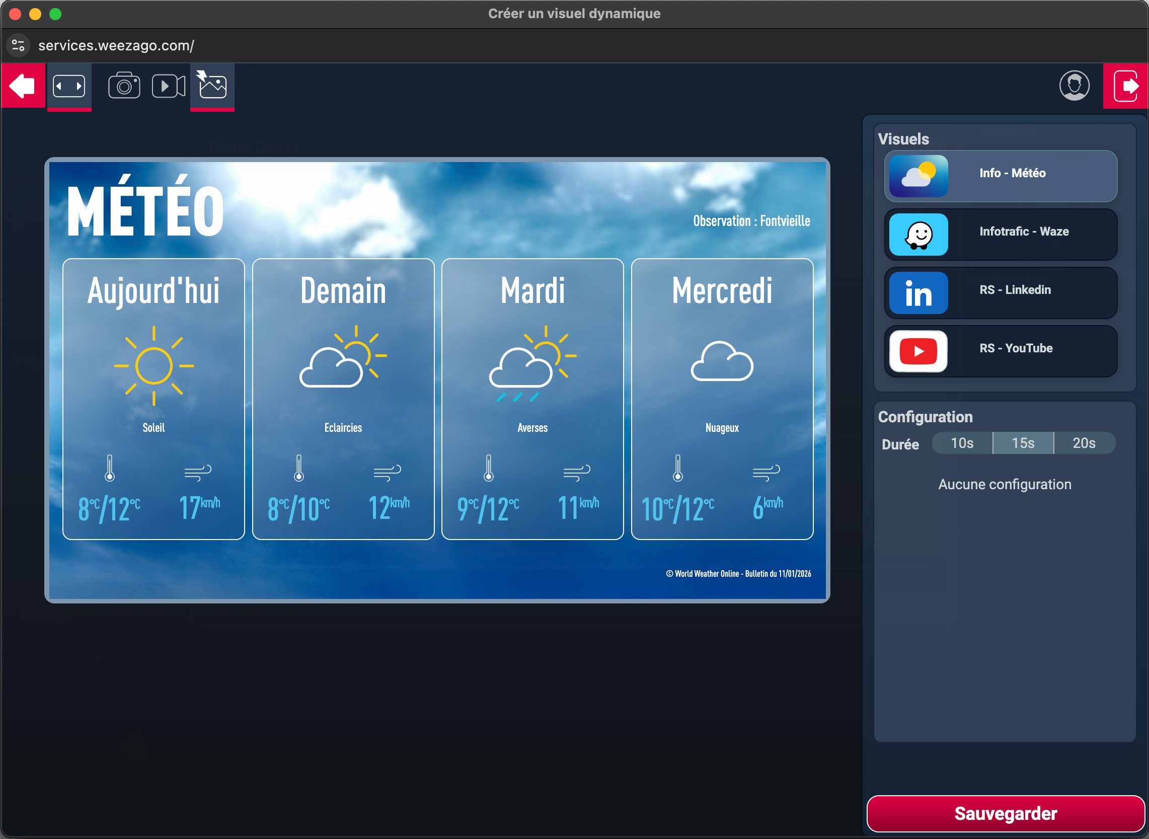 Weezago - Digital Signage - CMS