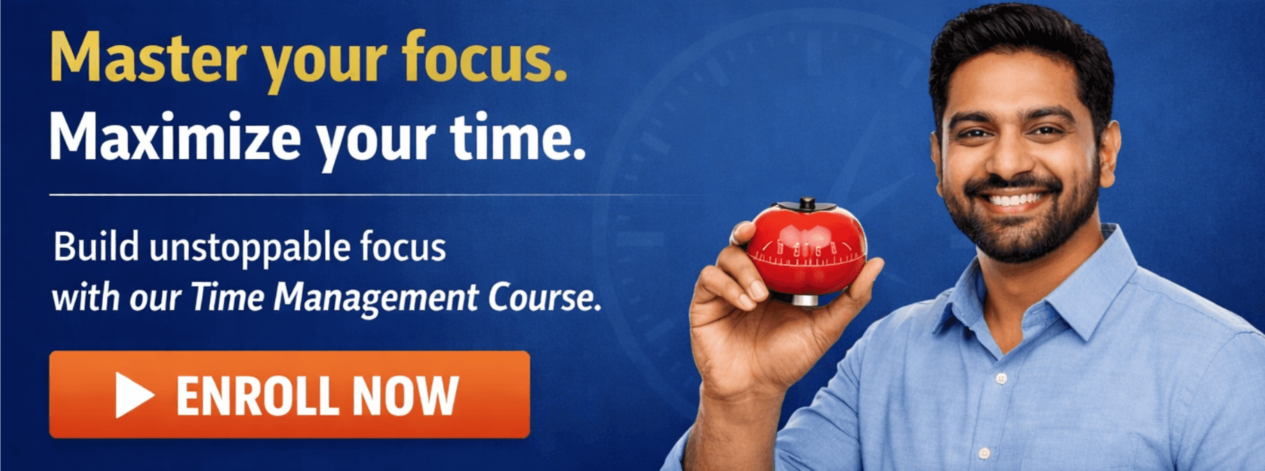 Time management course CTA