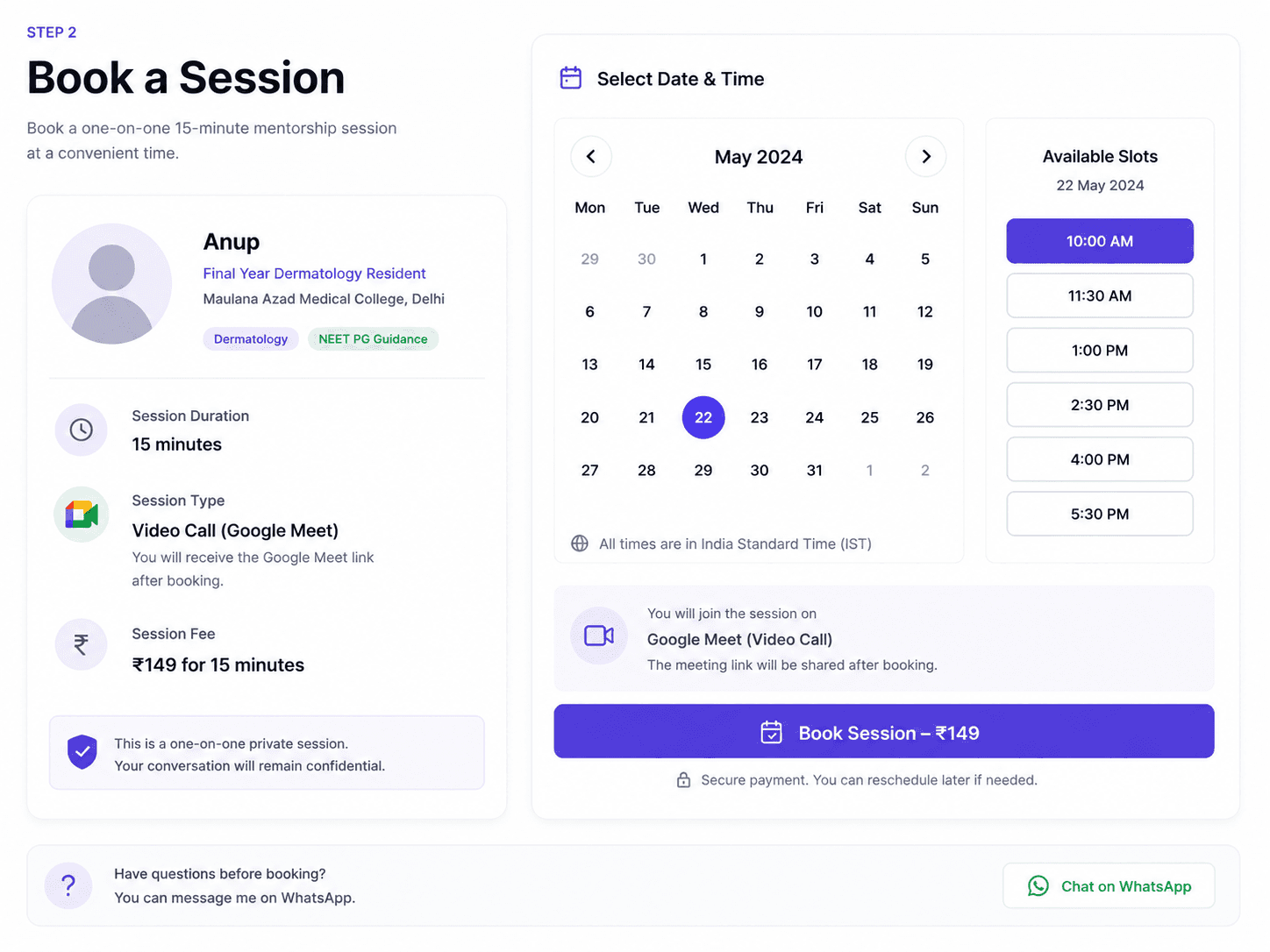 An image of Freelio's budget ui