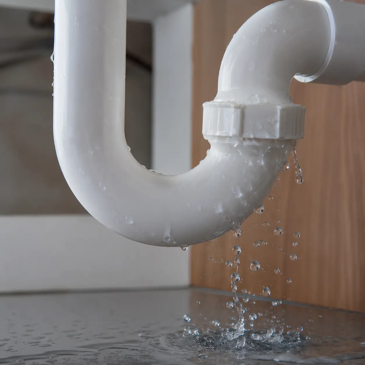 Fuite d’eau sous l’évier à Évian-les-Bains