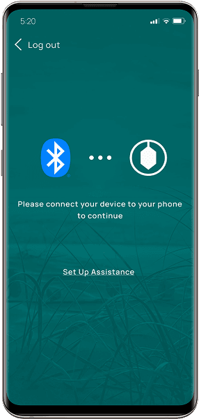 images of app account set up