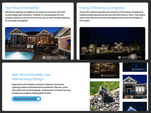 Custom Website Images Design By Moores Designs - Servicing Northwest Arkansas Businesses Elite LIghting NWA
