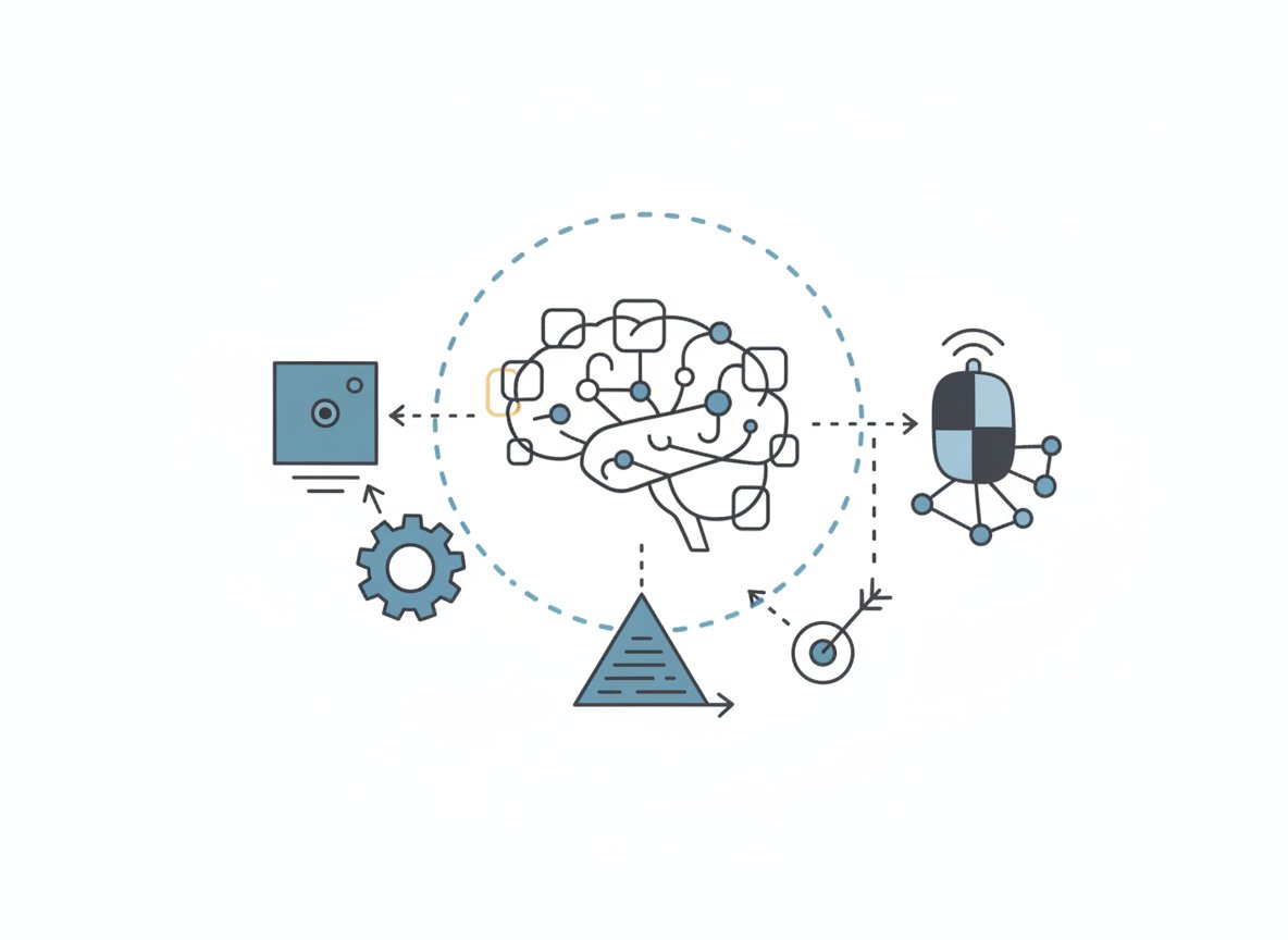 Illustration depicting what exactly are ai agents? defining the core concepts