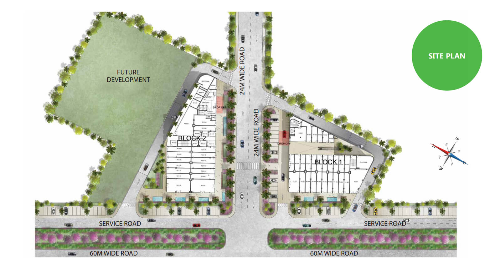 M3M Tee Point Sector 65 Site Plan