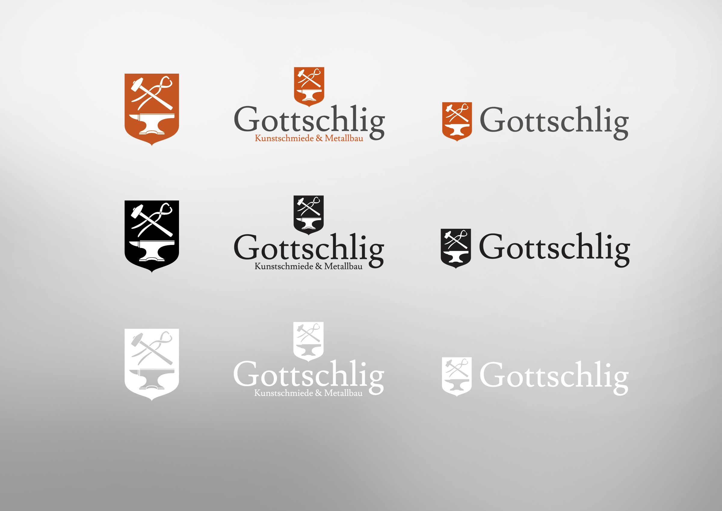 Logo-Versionen Gottschlig Kunstschmiede & Metallbau