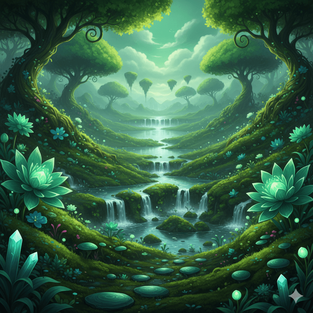 Lush emerald green landscapes and tiered water features at a luxury residential development on Gurgaon-Faridabad Road