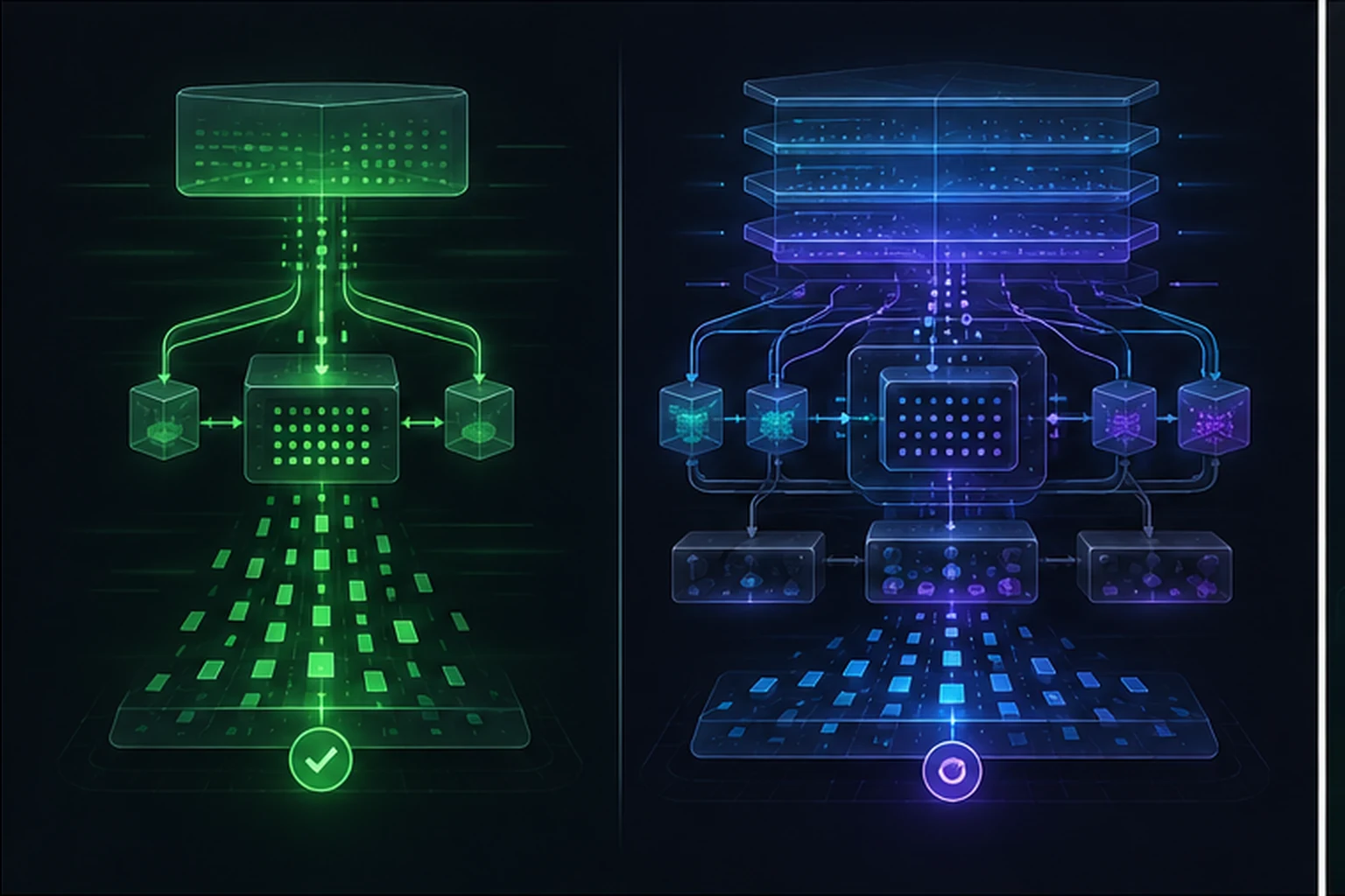 Two long-context AI model paths balancing lower token cost and more complex instruction handling