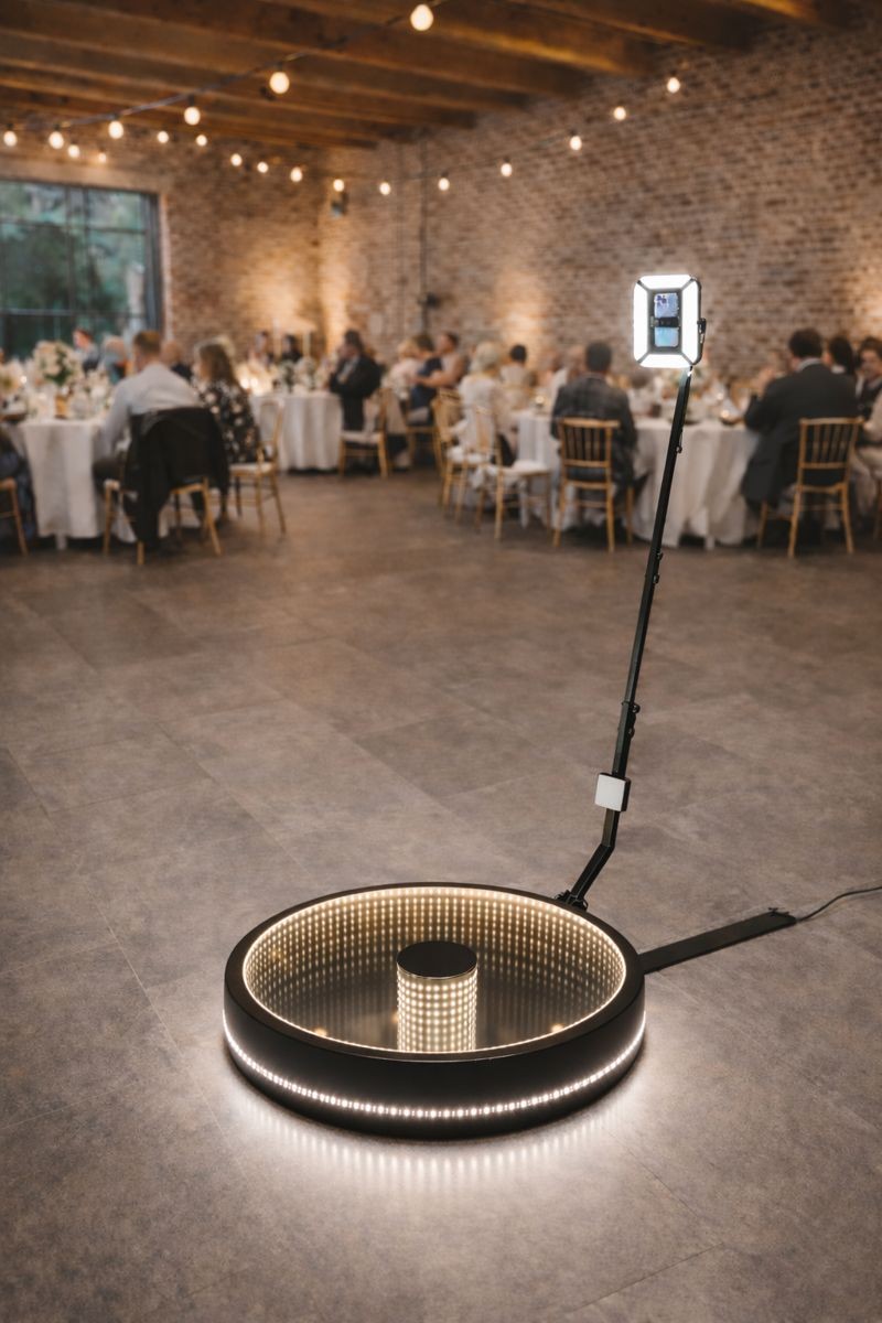 Animation vidéobooth 360 degrés en soirée d'entreprise ou mariage