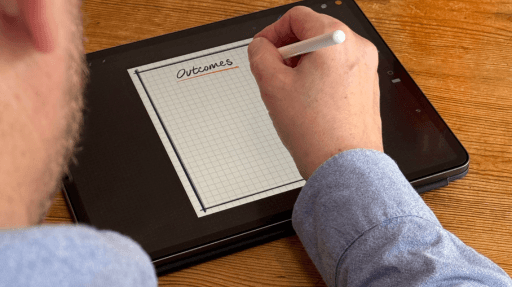 Digital charts being created on the iPad by Inky Thinking