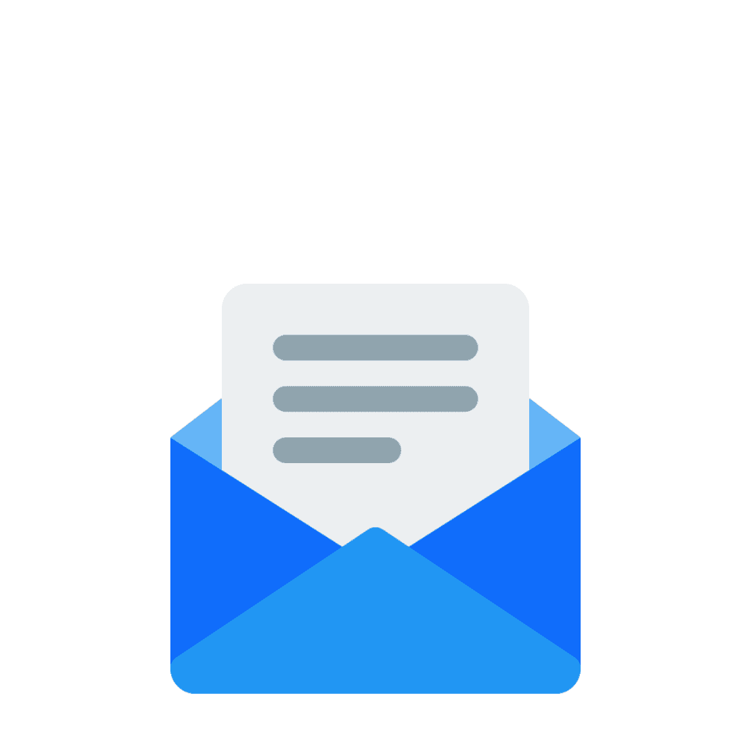 Envelope containing recommendations like “Fix churn spike” and “Action,” symbolizing actionable insights.
