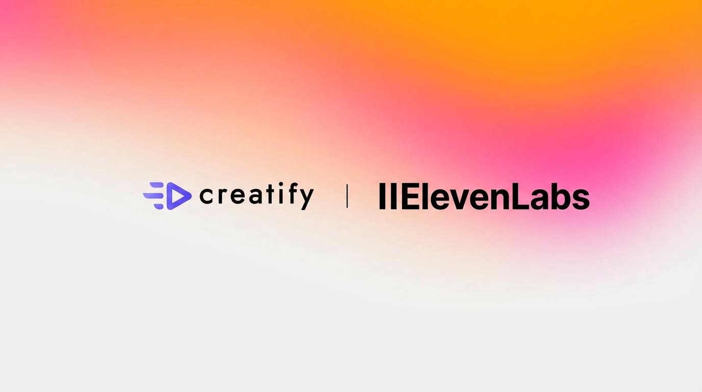 CreatifyとElevenLabsのロゴ