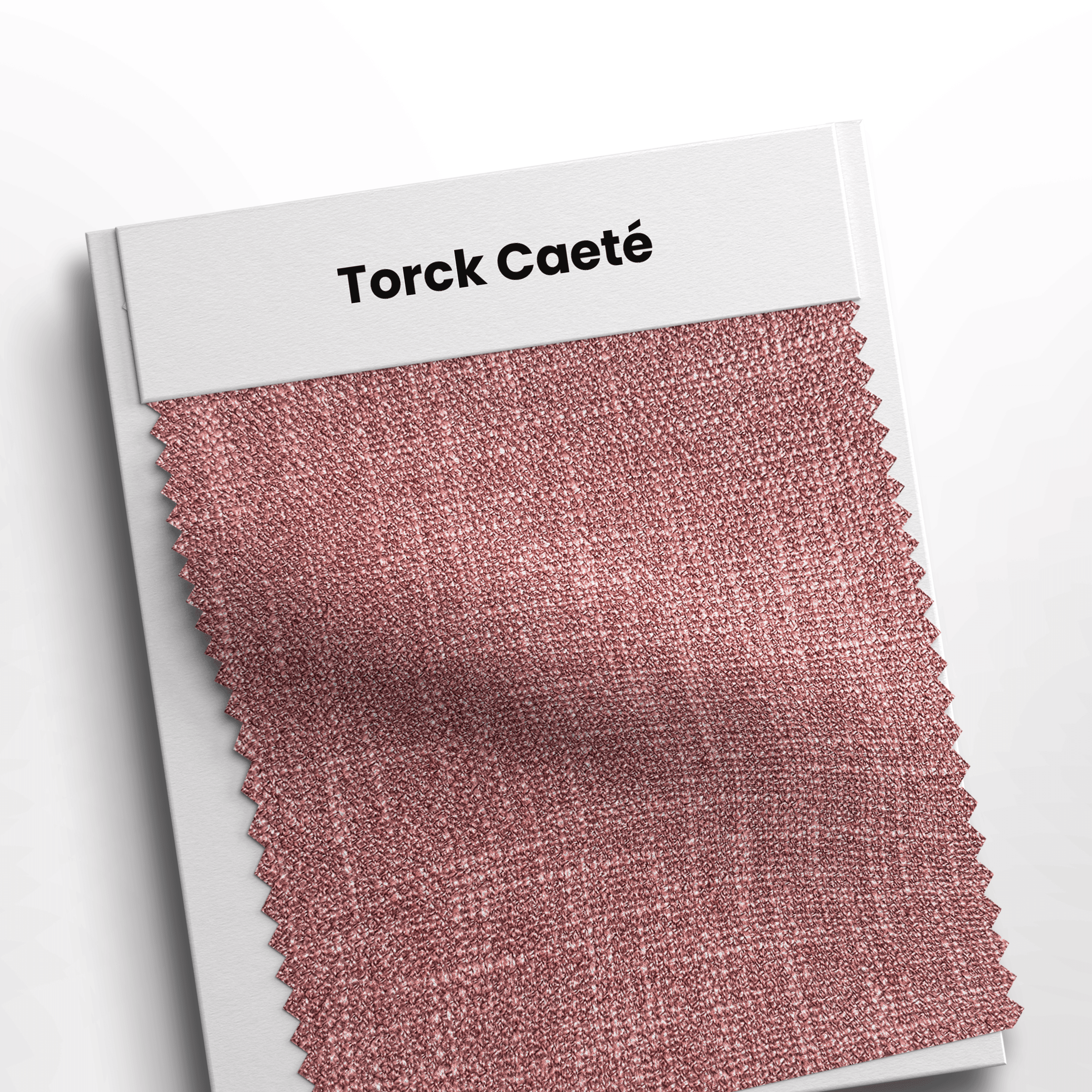 Mostruário de tecido Torck Caéte cor 75 Goiaba