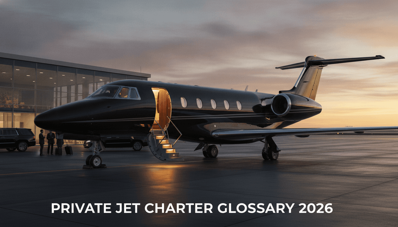 Key private jet charter terms - 2026 private jet glossary guide