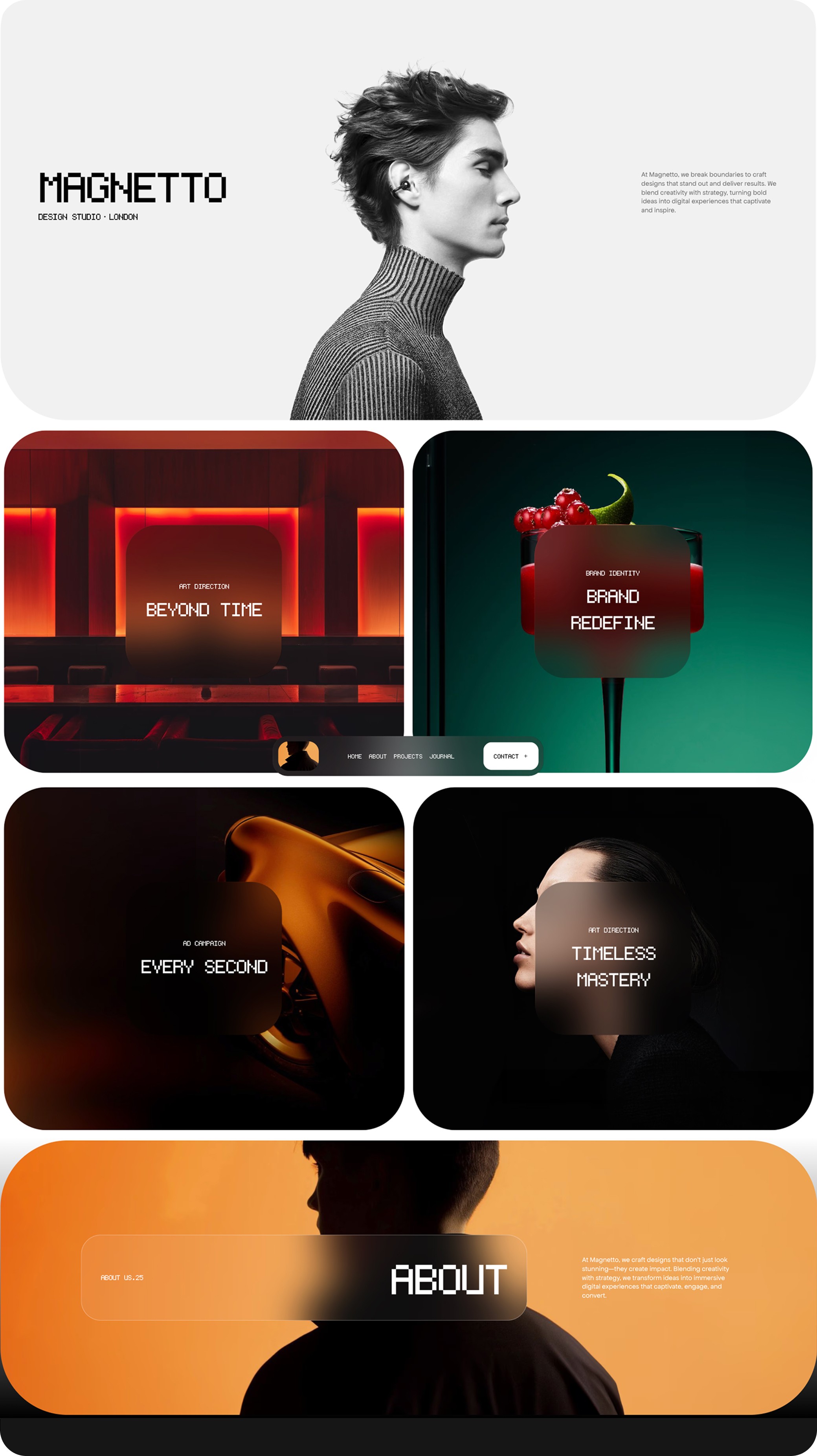 Magentto - Stylish Portfolio Template