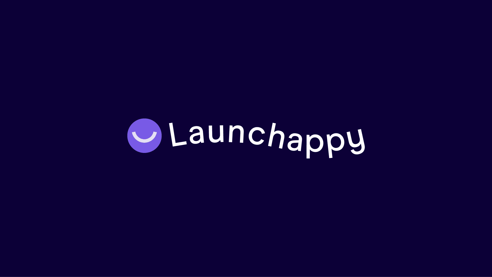 Launch Happy website project by David Alex — dark navy brand design for a SaaS or app launch platform