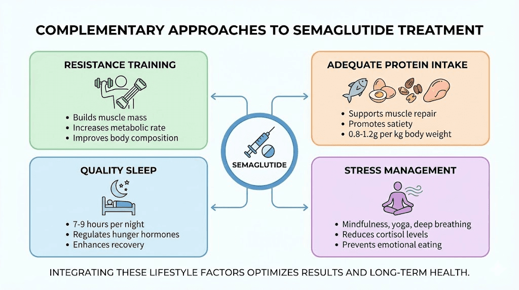 Complementary strategies for optimizing semaglutide weight loss results